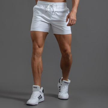 Men’s Elastic Waist Cotton Shorts