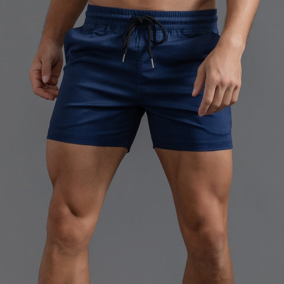 Men’s Elastic Waist Cotton Shorts