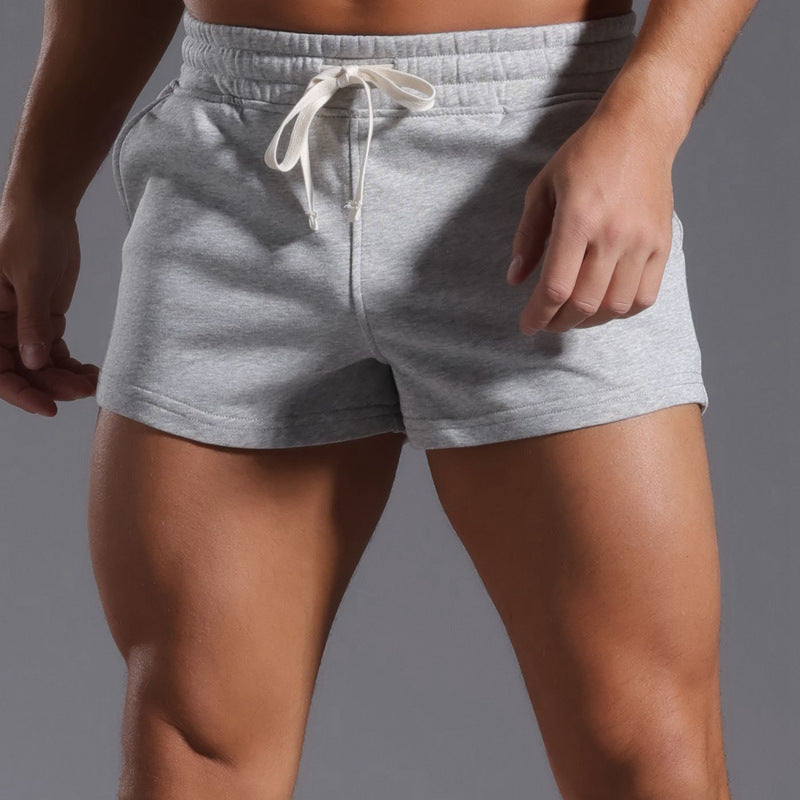 Shorts da uomo in cotone comfort con coulisse, cavallo interno da 2"