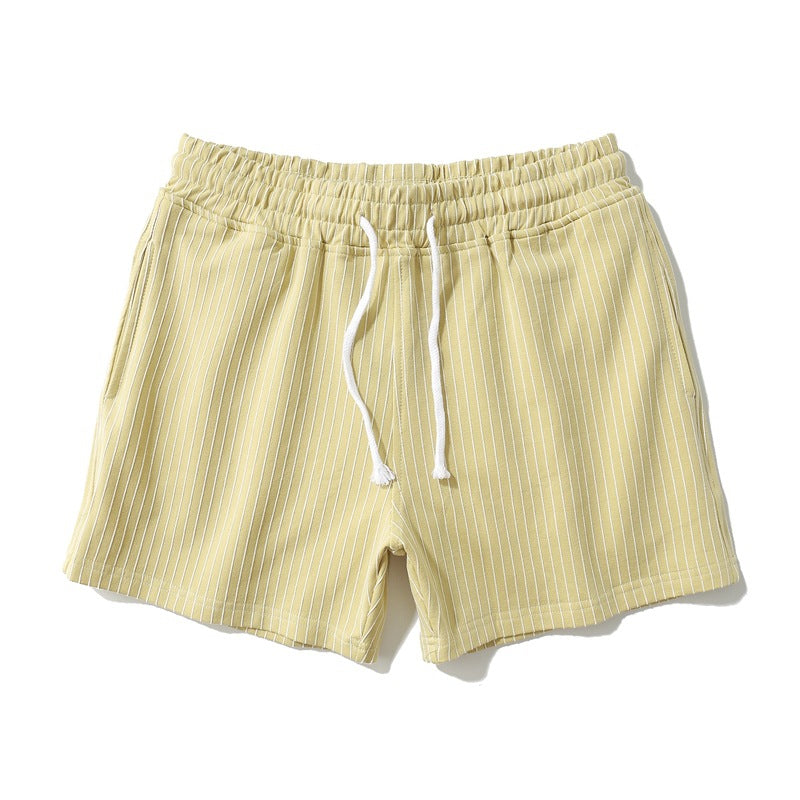 Men’s Minimal Striped Elastic Waist Shorts-thumbmail-7