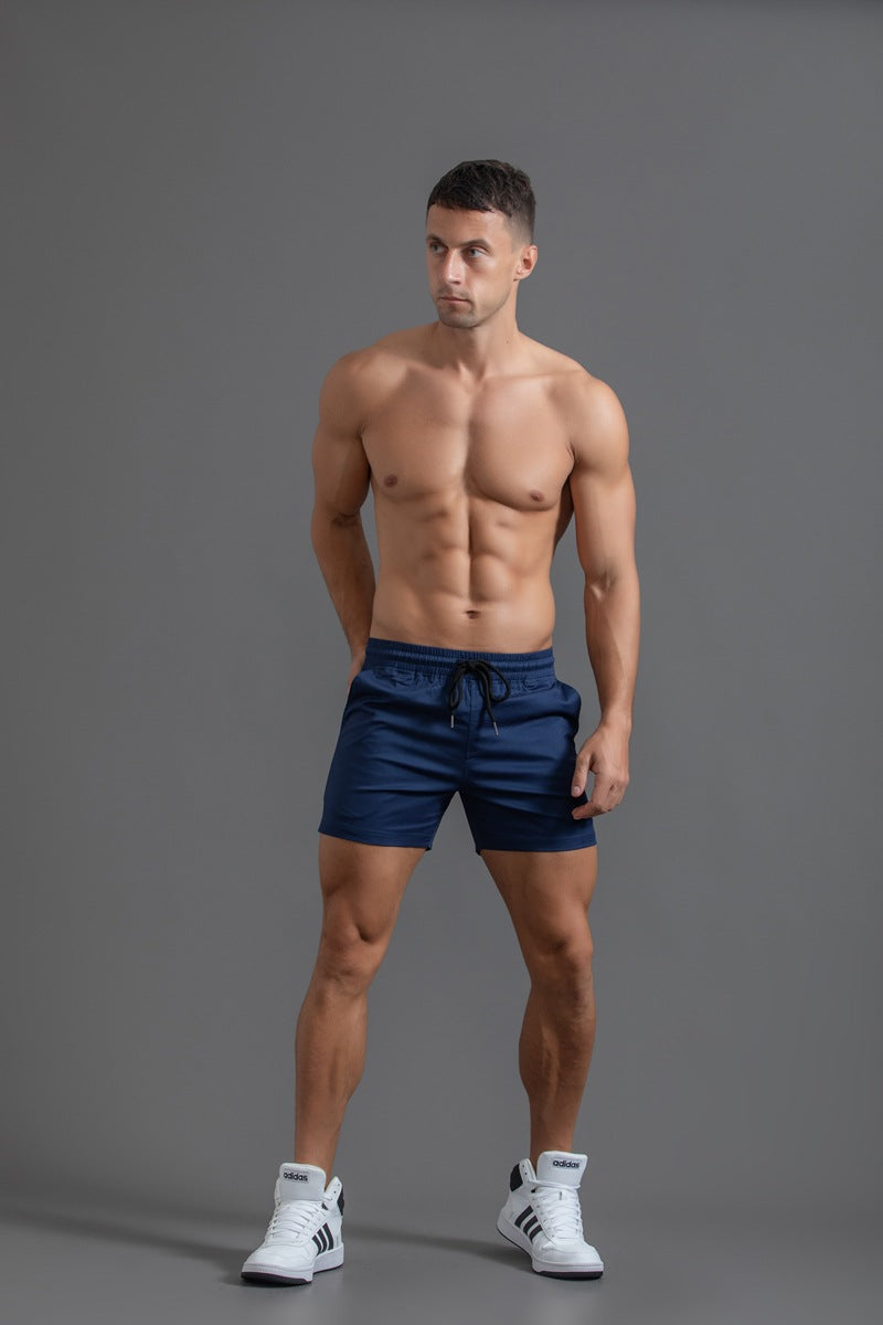 Men’s Elastic Waist Cotton Shorts-thumbmail-48