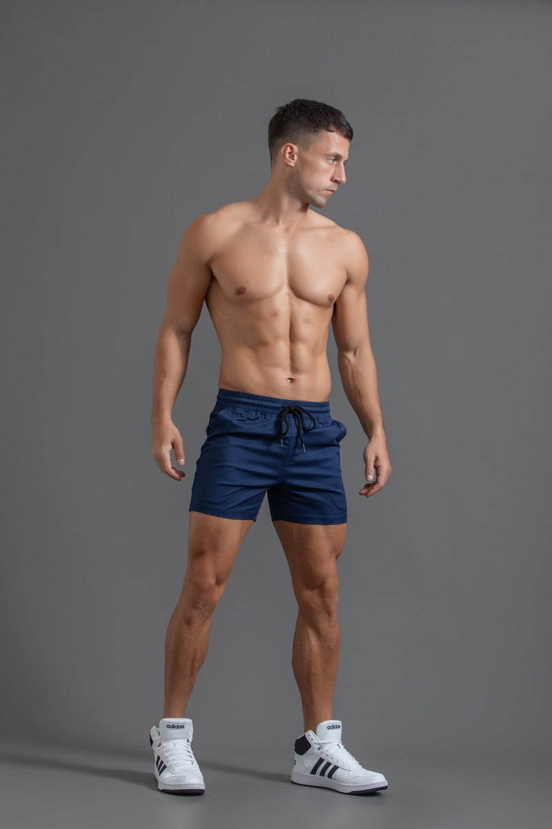Men’s Elastic Waist Cotton Shorts-thumbmail-53
