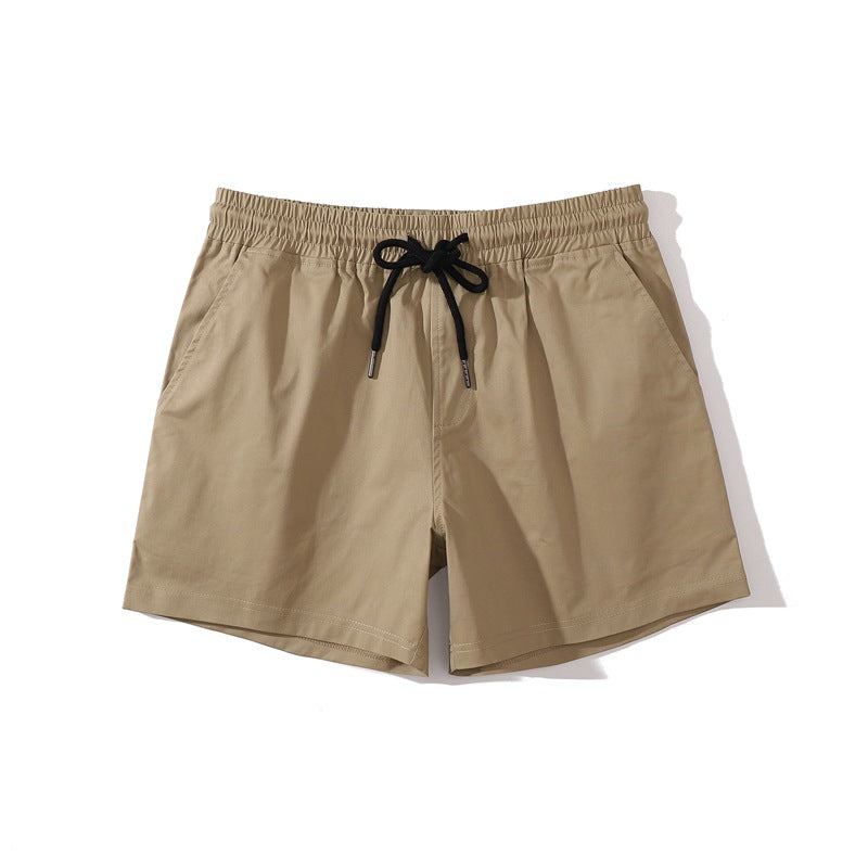Men’s Elastic Waist Cotton Shorts-thumbmail-59