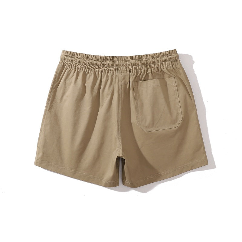 Men’s Elastic Waist Cotton Shorts-thumbmail-60