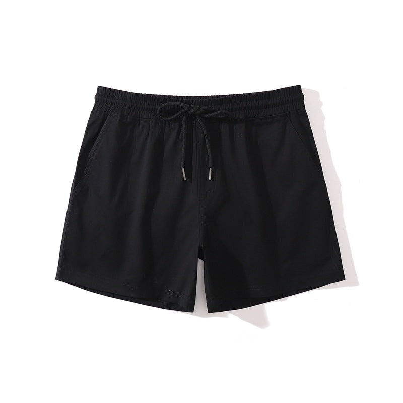 Men’s Elastic Waist Cotton Shorts-thumbmail-63