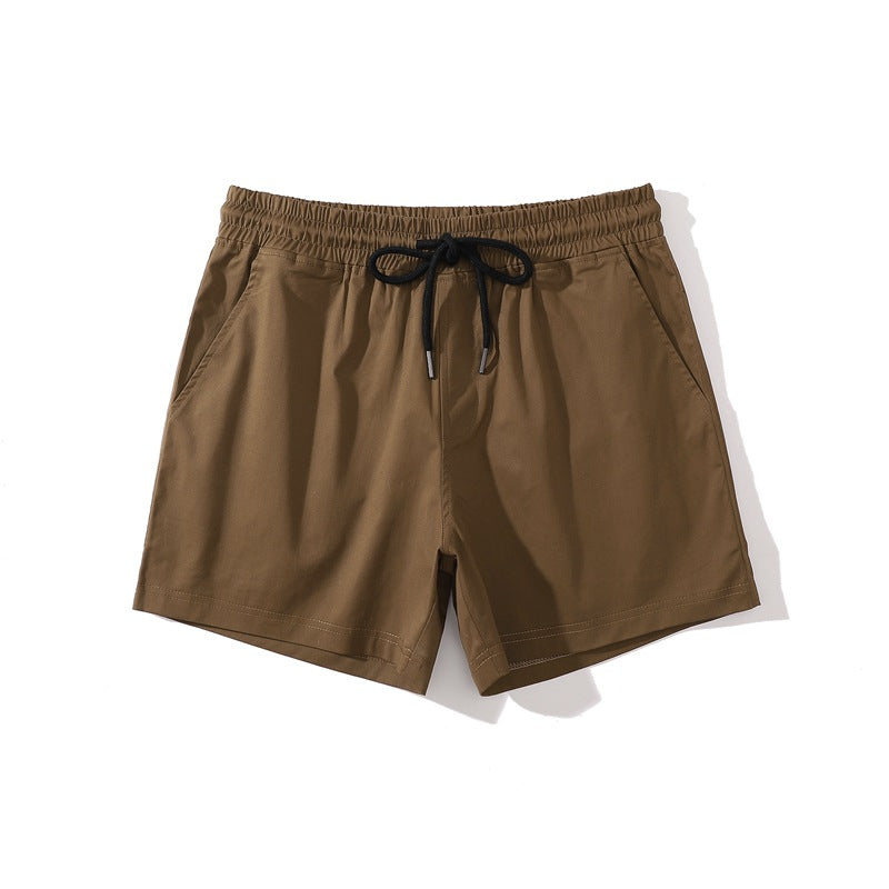 Men’s Elastic Waist Cotton Shorts-thumbmail-64
