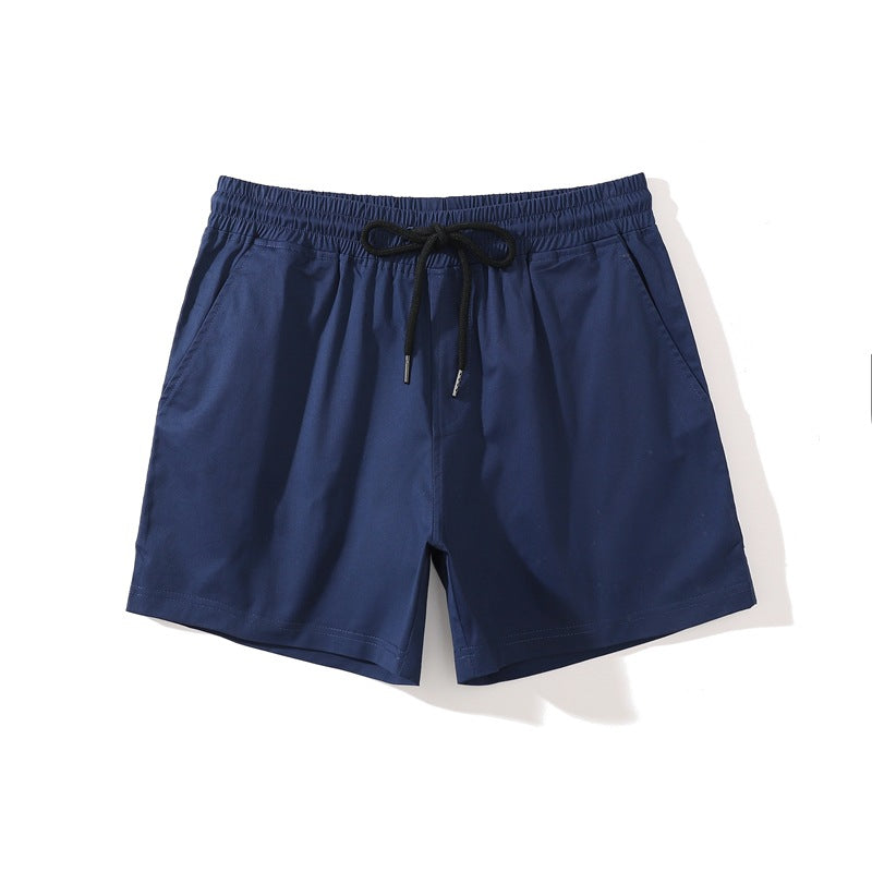 Men’s Elastic Waist Cotton Shorts-thumbmail-65