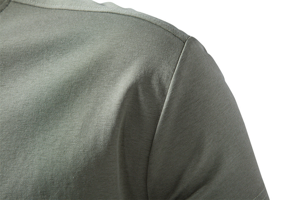 Camiseta de algodón elástico para hombre de corte estructurado-thumbmail-15