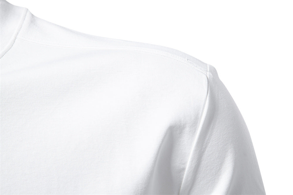 Camiseta de algodón elástico para hombre de corte estructurado-thumbmail-27