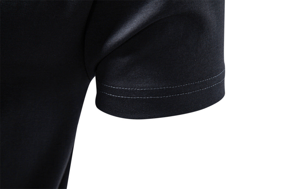 Camiseta de algodón elástico para hombre de corte estructurado-thumbmail-32