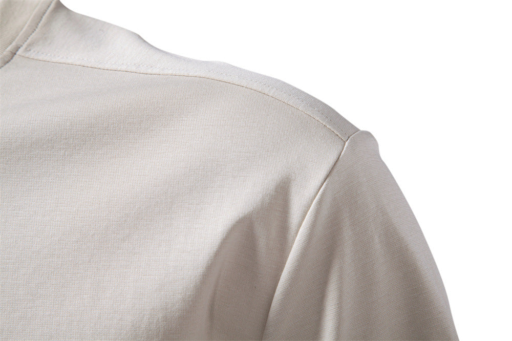 Camiseta de algodón elástico para hombre de corte estructurado-thumbmail-35