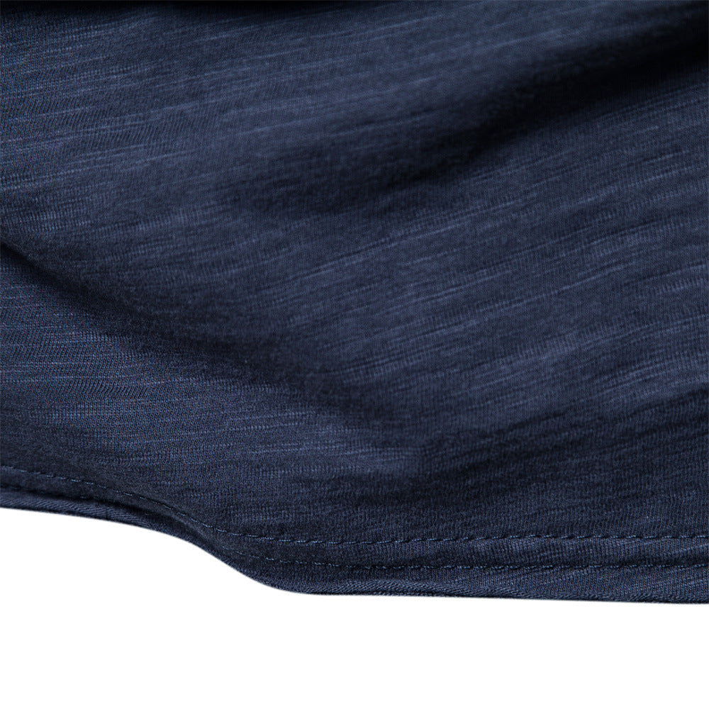 Men’s Slim Fit Slub Cotton Raw Edge Tee-thumbmail-8