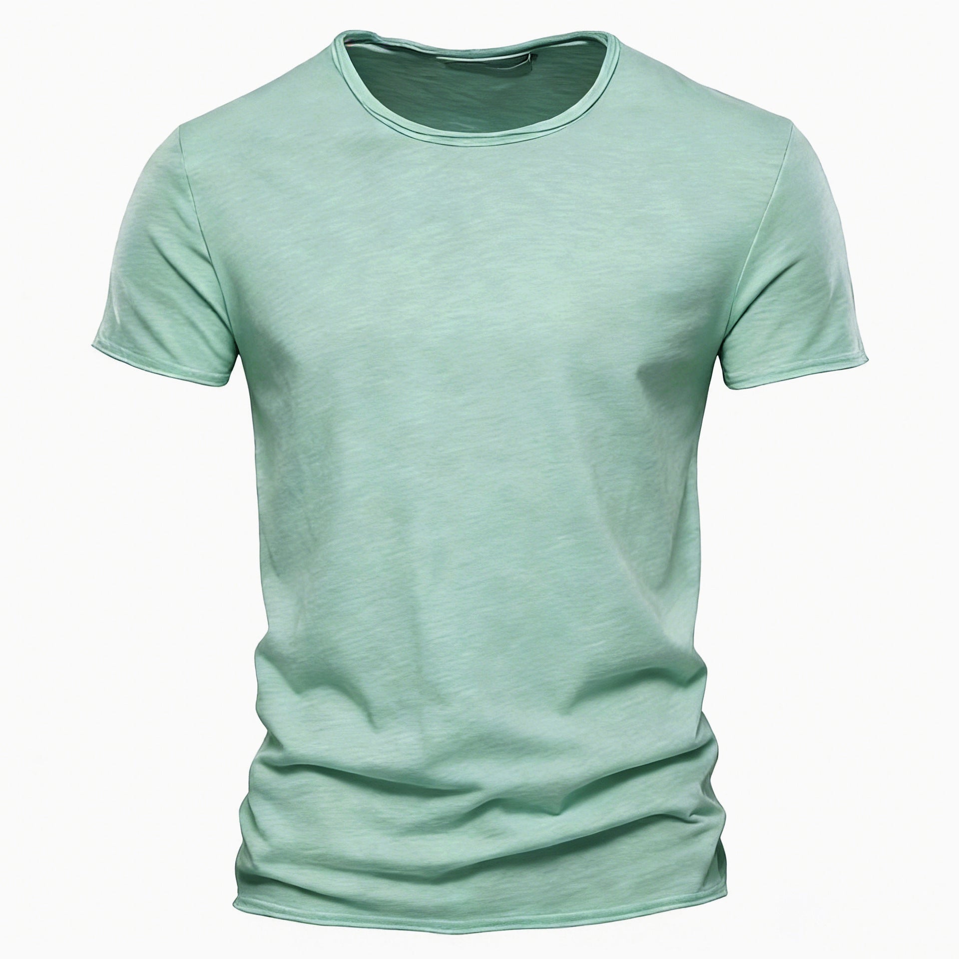 Men’s Slim Fit Slub Cotton Raw Edge Tee-thumbmail-19