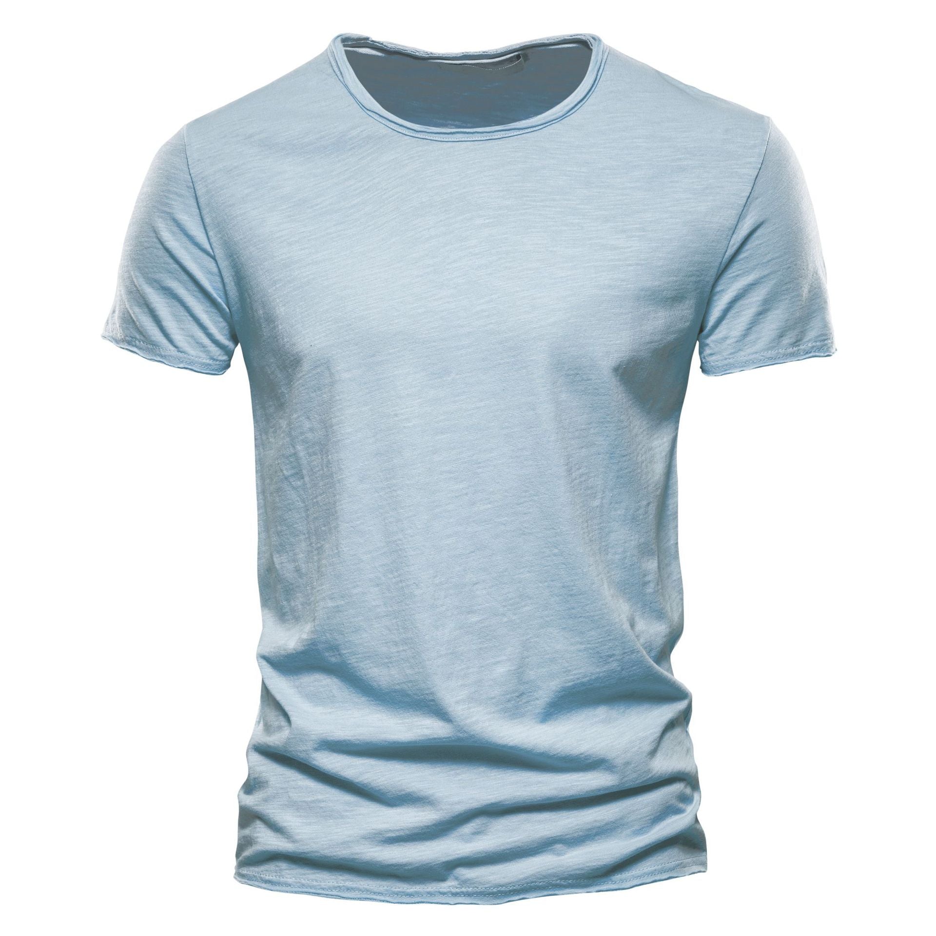 Men’s Slim Fit Slub Cotton Raw Edge Tee-thumbmail-28