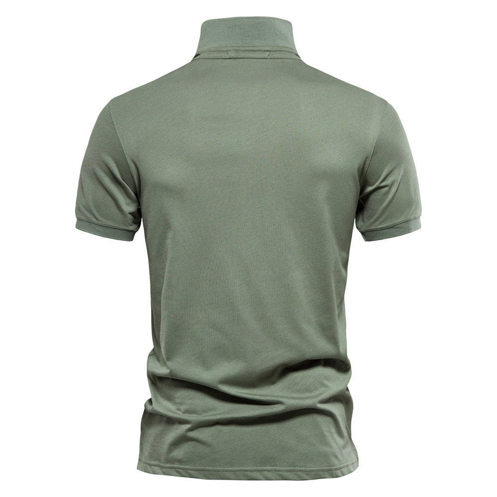 Polo de algodón bordado para hombre-thumbmail-3