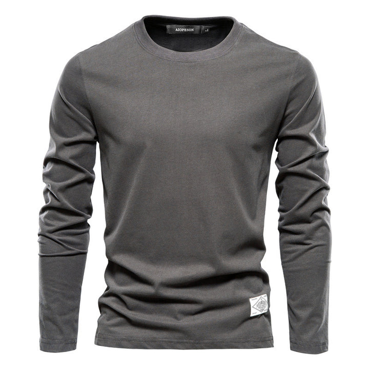 Men’s Cotton Crew Neck Long Sleeve T-Shirt New