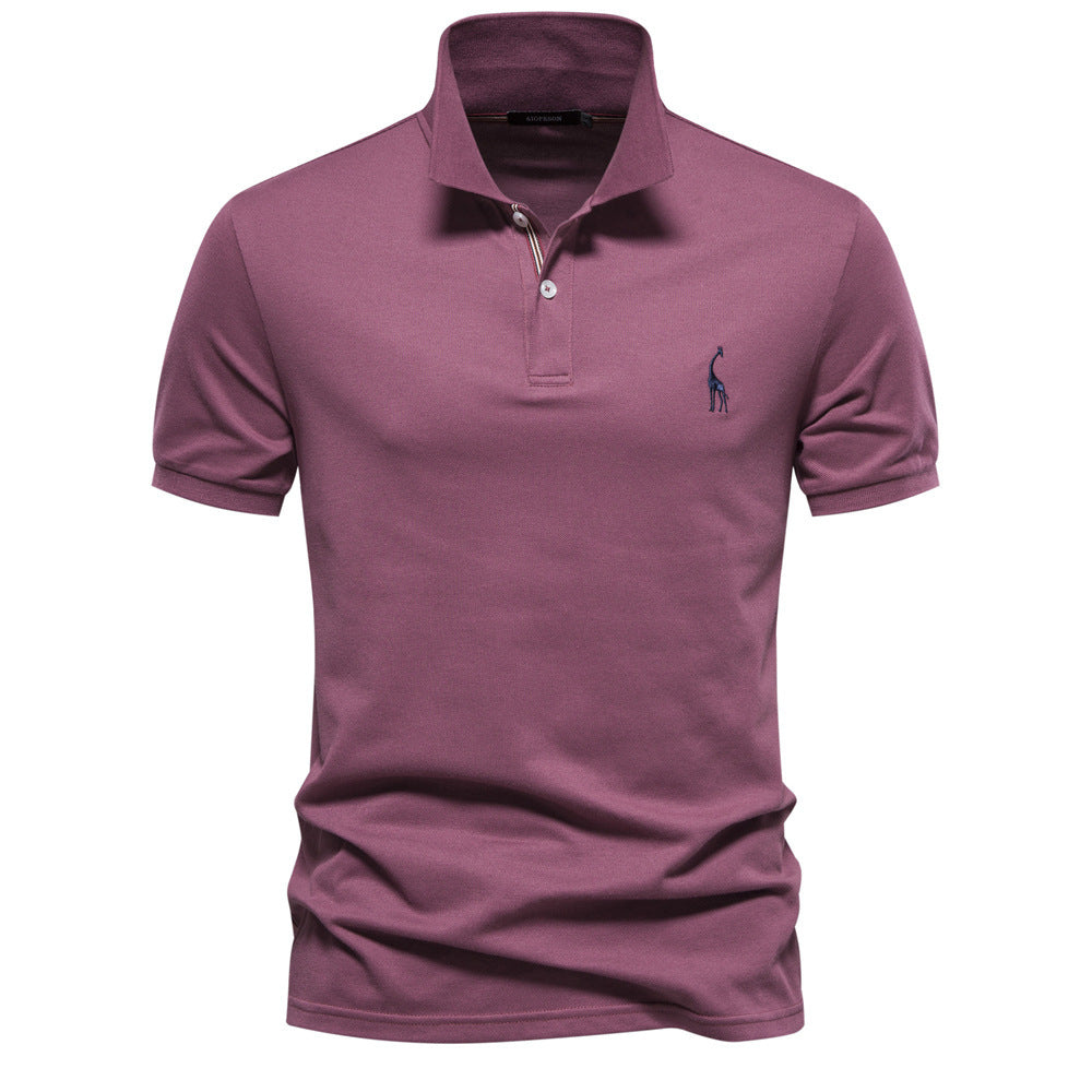 Polo en mélange de coton brodé pour homme-thumbmail-10
