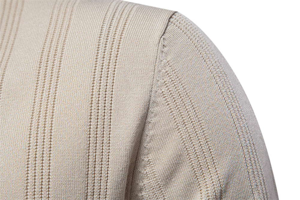 Polo en maille texturée à rayures pour homme-thumbmail-10