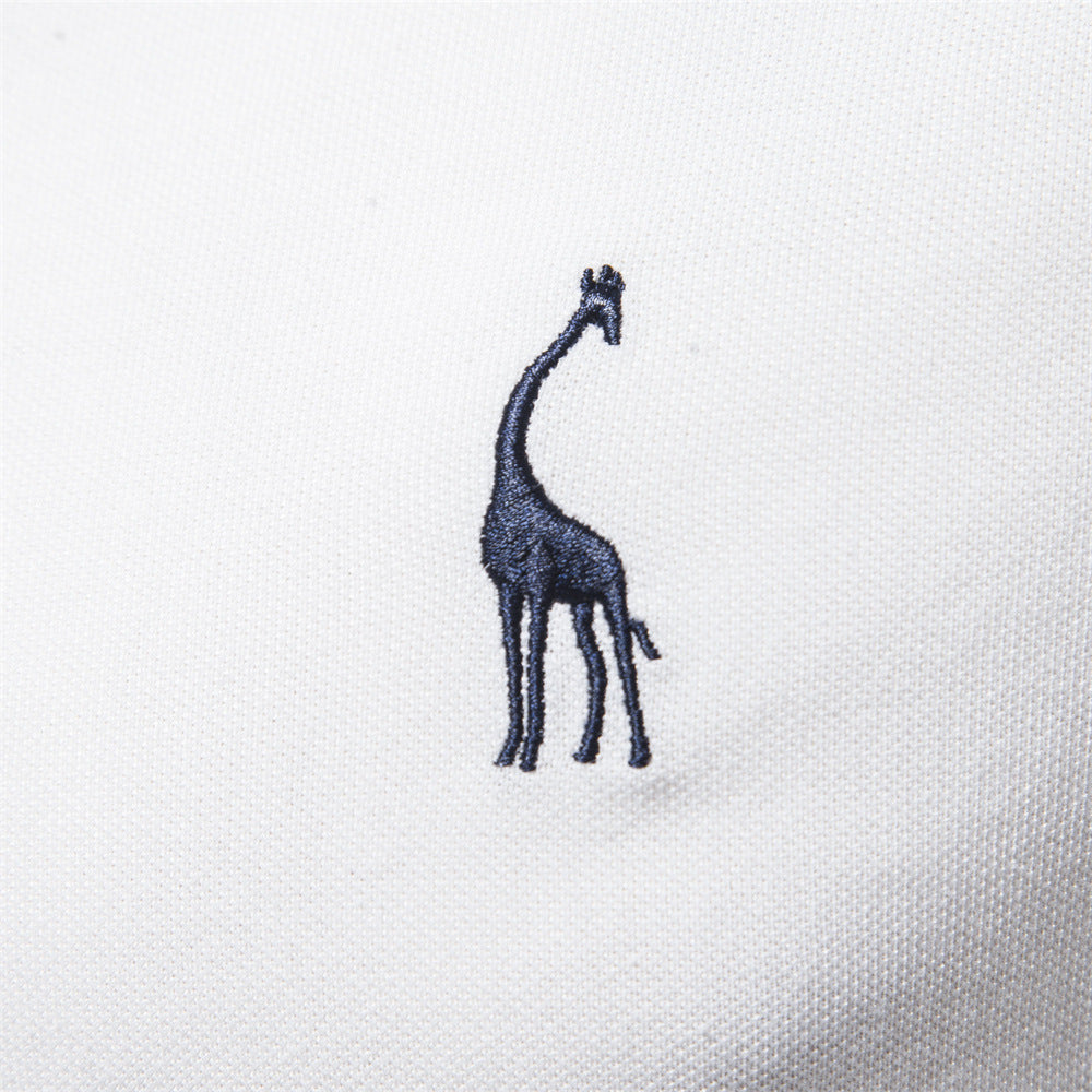 Polo en mélange de coton brodé pour homme-thumbmail-13