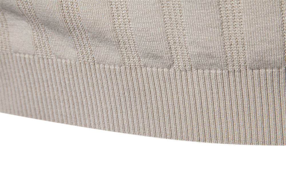 Polo en maille texturée à rayures pour homme-thumbmail-14