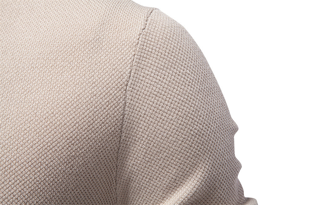 Camiseta de punto texturizado con cuello redondo para hombre-thumbmail-9
