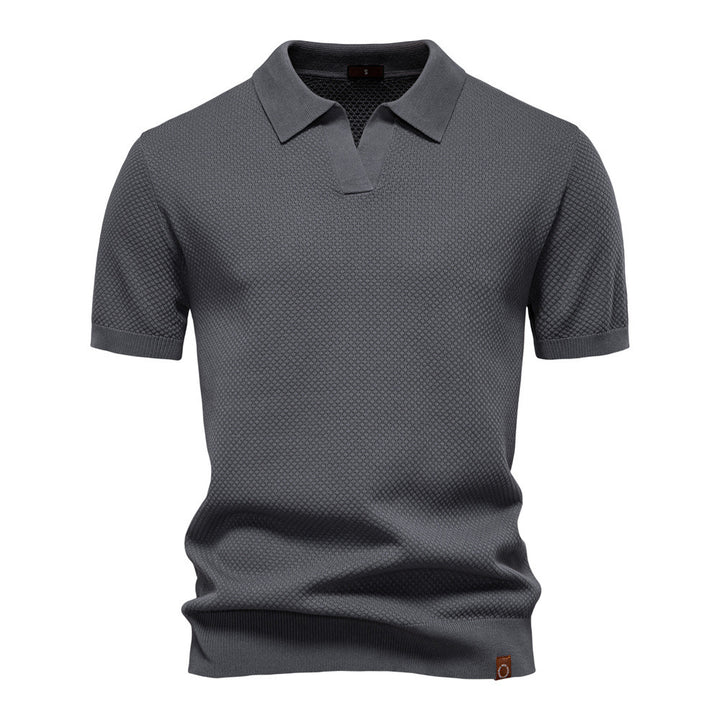 Men’s Minimalist Knit Polo Shirt