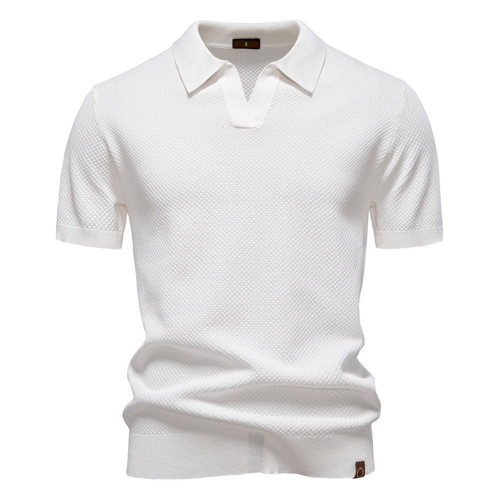 Polo de punto minimalista para hombre-thumbmail-5