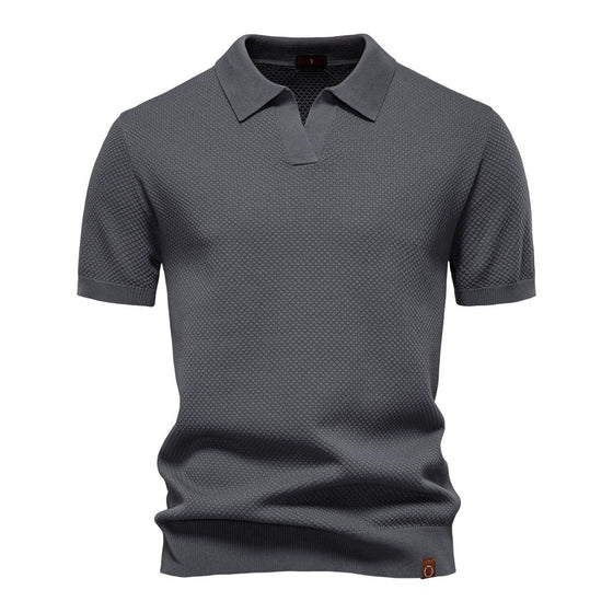 Men’s Minimalist Knit Polo Shirt