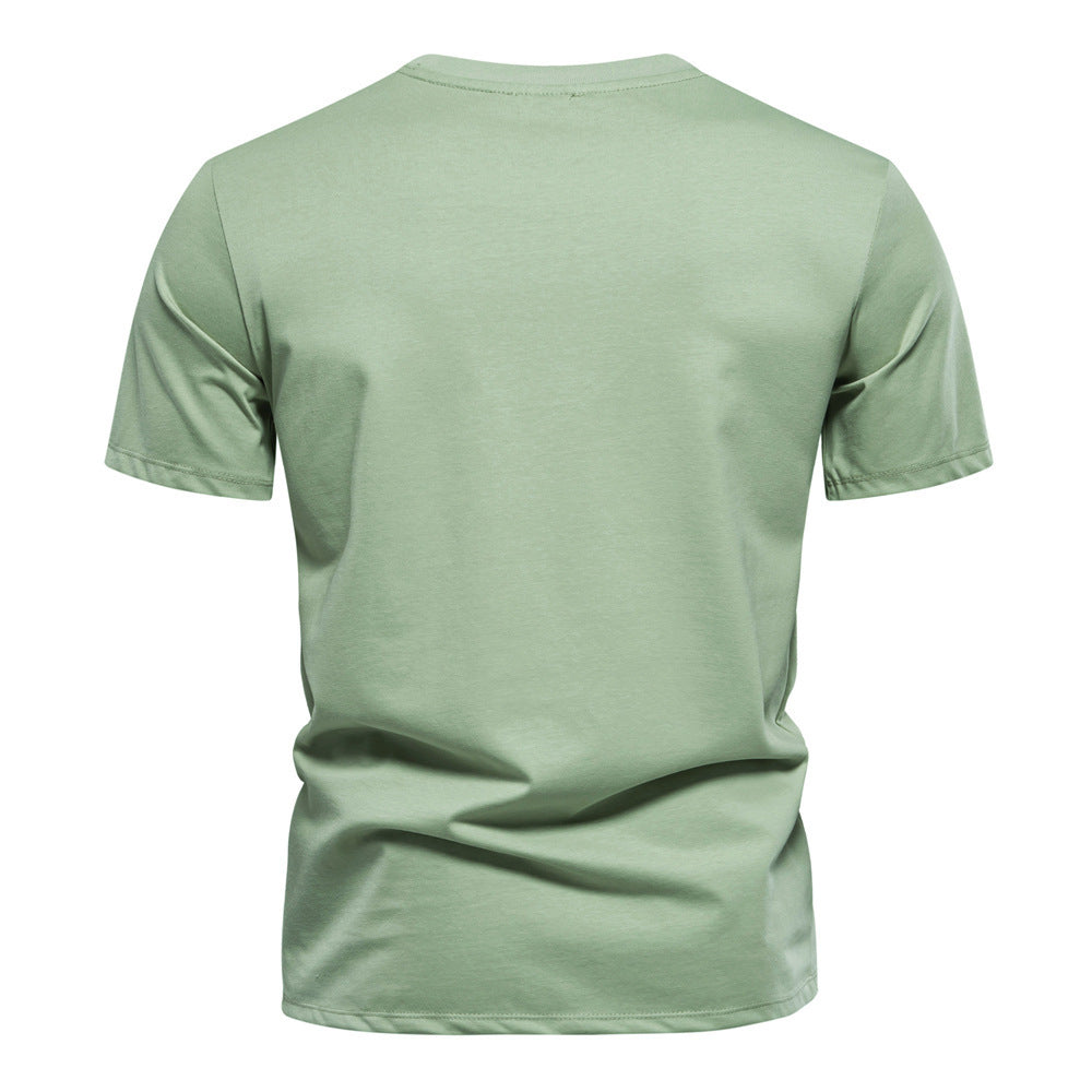 Camiseta de mezcla de algodón con gráfico texturizado para hombre-thumbmail-12