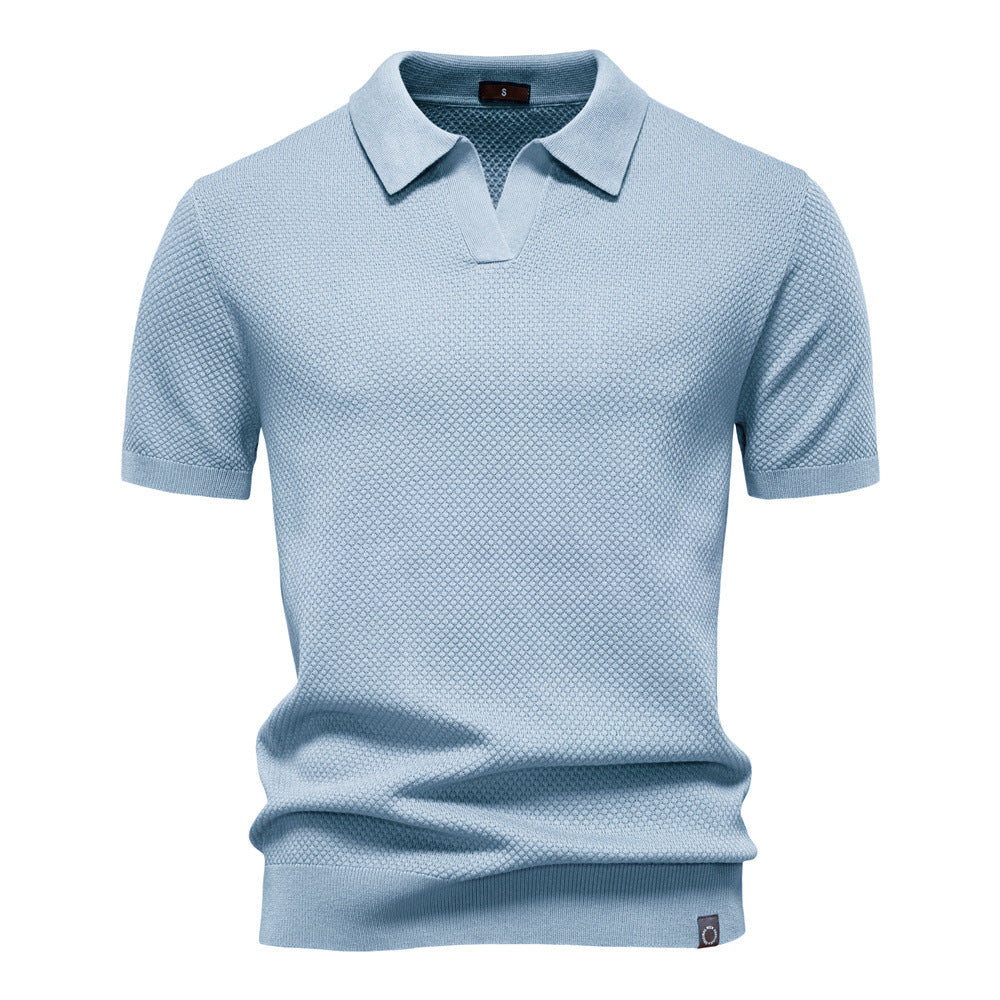 Polo de punto minimalista para hombre-thumbmail-12