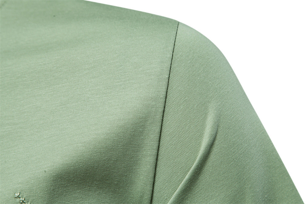 Camiseta de mezcla de algodón con gráfico texturizado para hombre-thumbmail-19