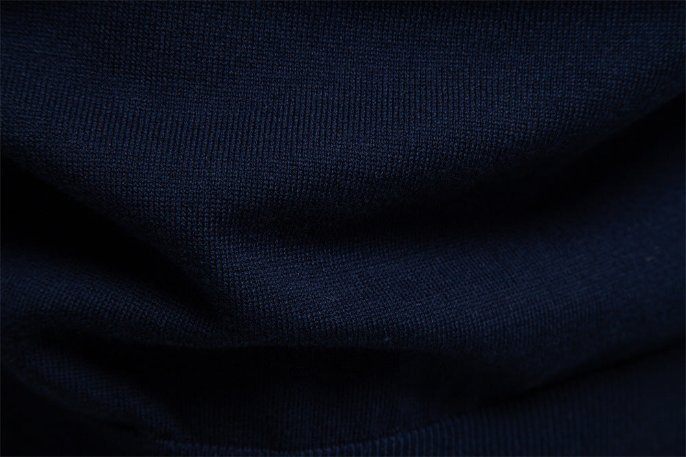 Camiseta de punto de algodón con cuello redondo para hombre-thumbmail-21