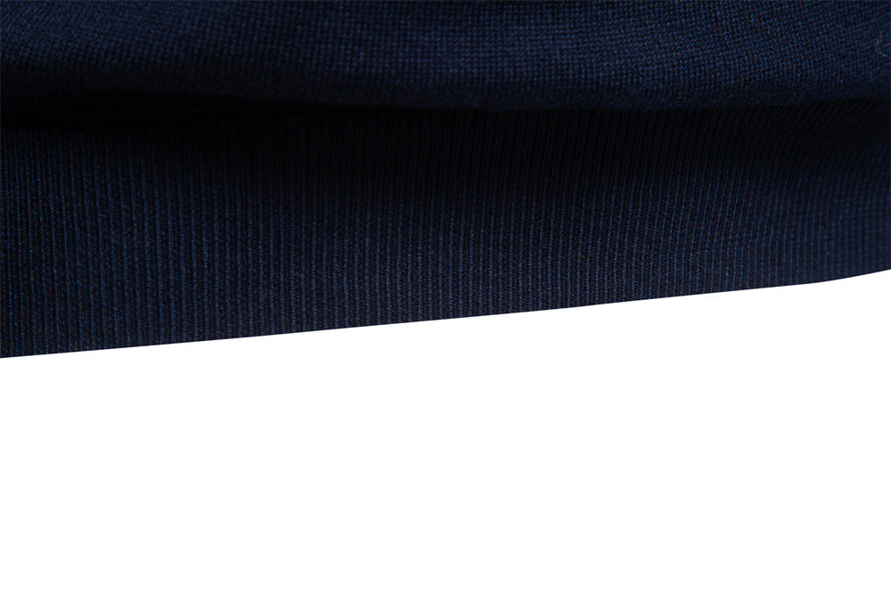 Camiseta de punto de algodón con cuello redondo para hombre-thumbmail-22