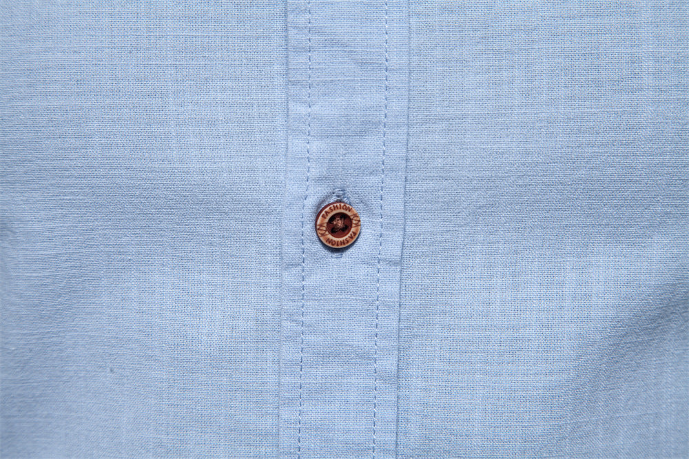 Men’s Slim Fit Cotton Mandarin Collar Shirt-thumbmail-20