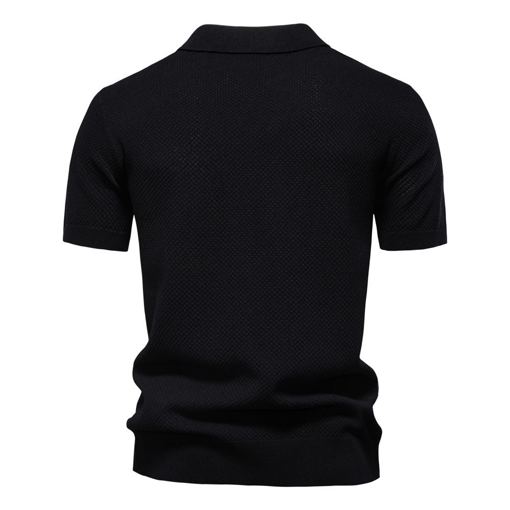 Polo de punto minimalista para hombre-thumbmail-23