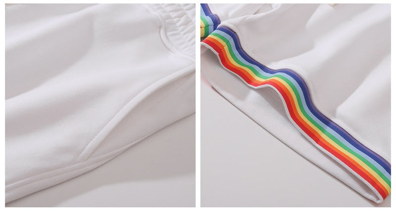 Shorts da uomo in cotone elasticizzato con bordo arcobaleno-thumbmail-13