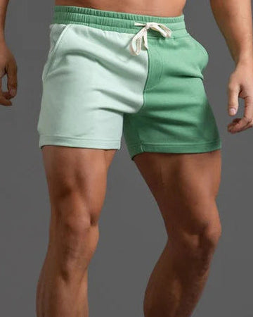 Men’s Two-Tone Colorblock Drawstring Shorts