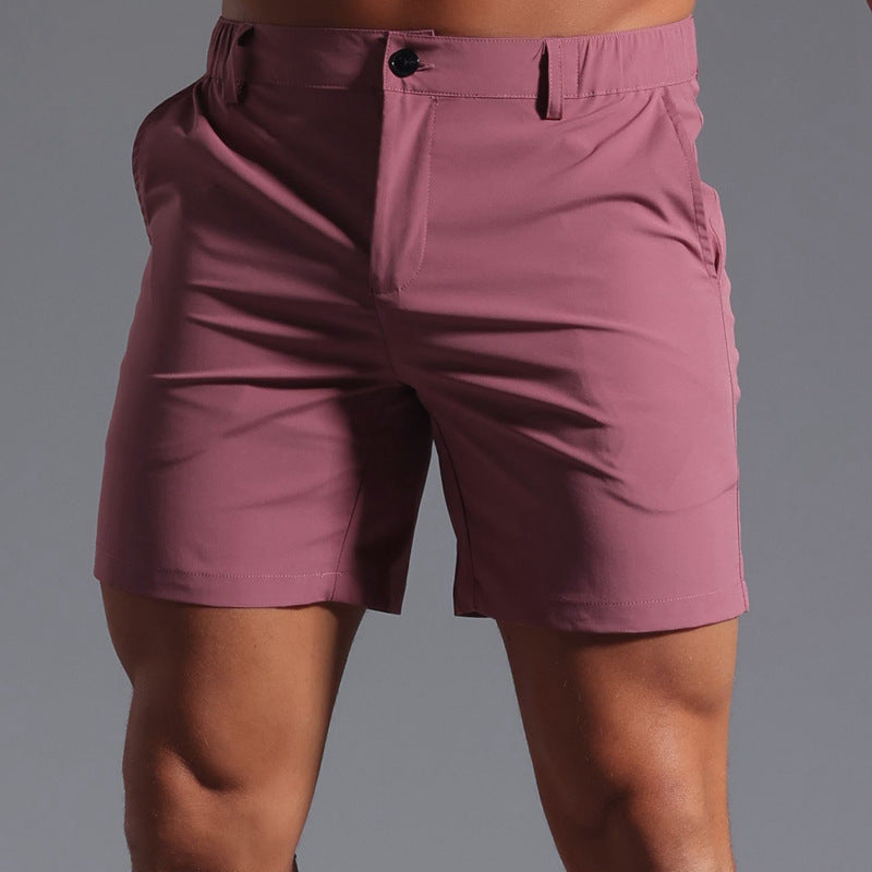 Shorts casual da uomo elasticizzati ad asciugatura rapida, cavallo interno da 6"