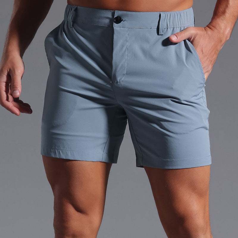 Shorts casual da uomo elasticizzati ad asciugatura rapida, cavallo interno da 6"-thumbmail-5