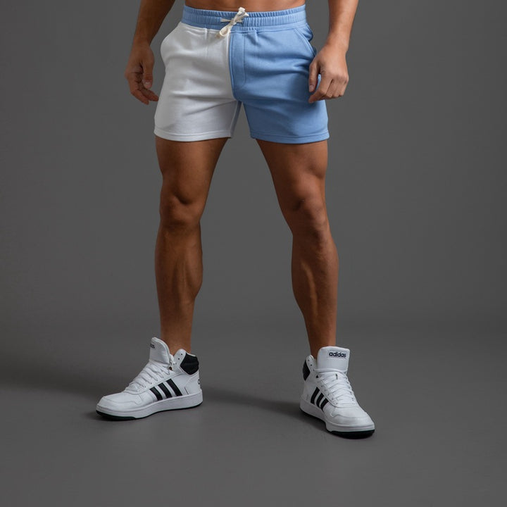 Men’s Two-Tone Colorblock Drawstring Shorts