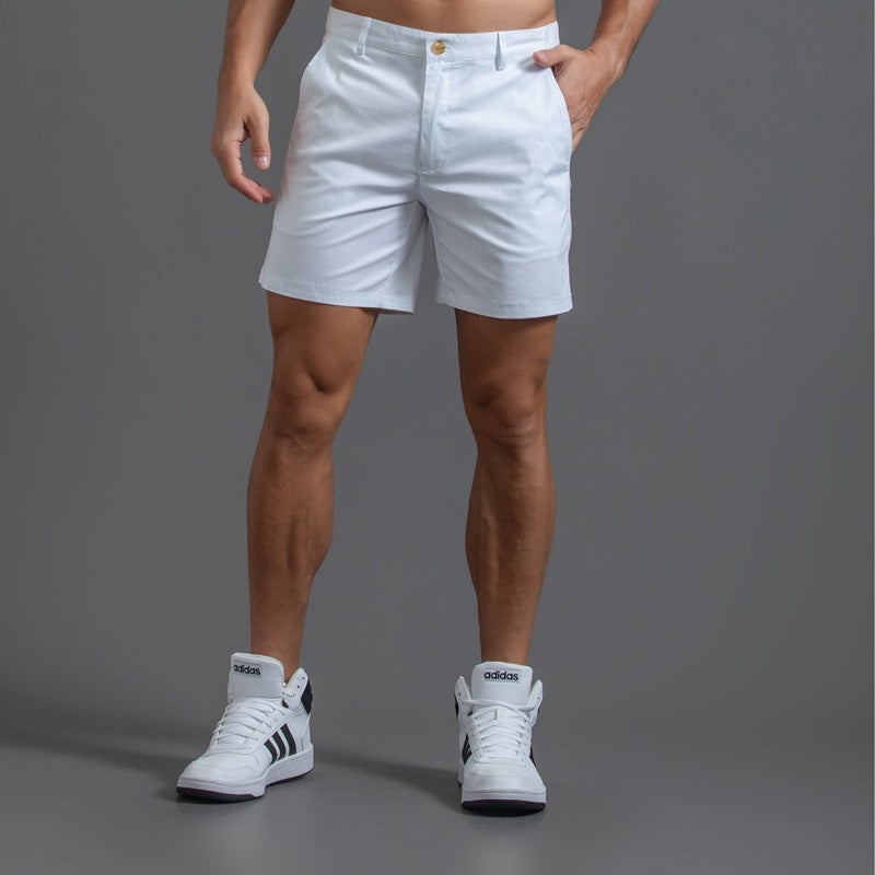 Shorts chinos de algodón elástico para hombre y entrepierna de 6“-thumbmail-10