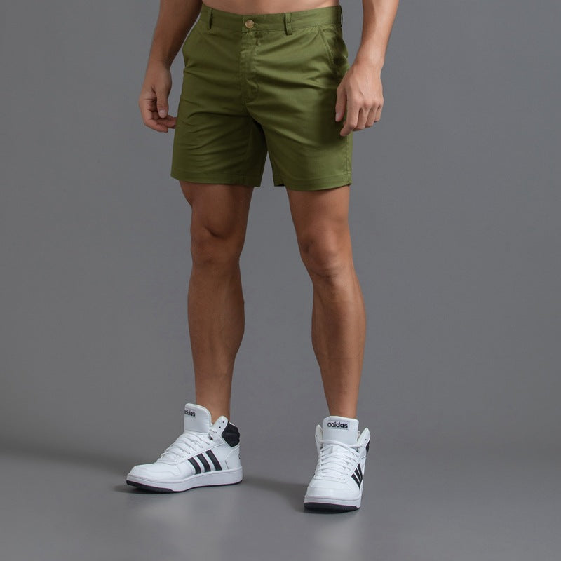 Shorts chinos de algodón elástico para hombre y entrepierna de 6“-thumbmail-12