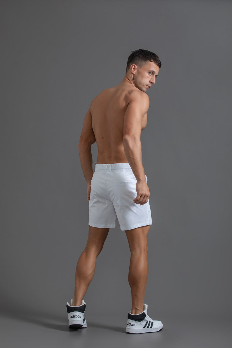 Shorts chinos de algodón elástico para hombre y entrepierna de 6“-thumbmail-64