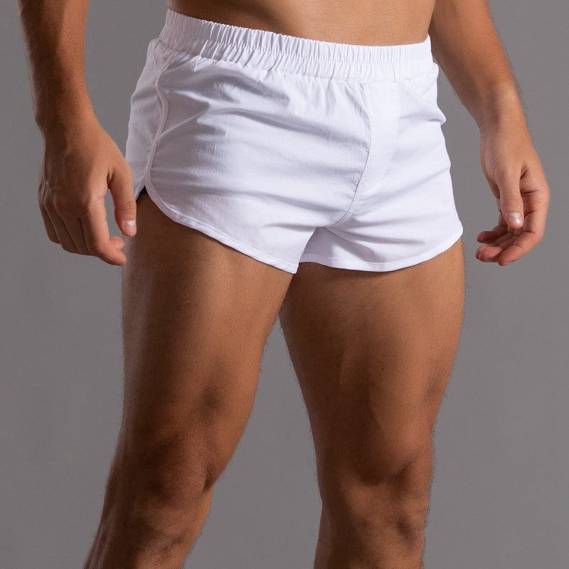 Shorts da running da uomo in cotone con orlo curvo-thumbmail-3