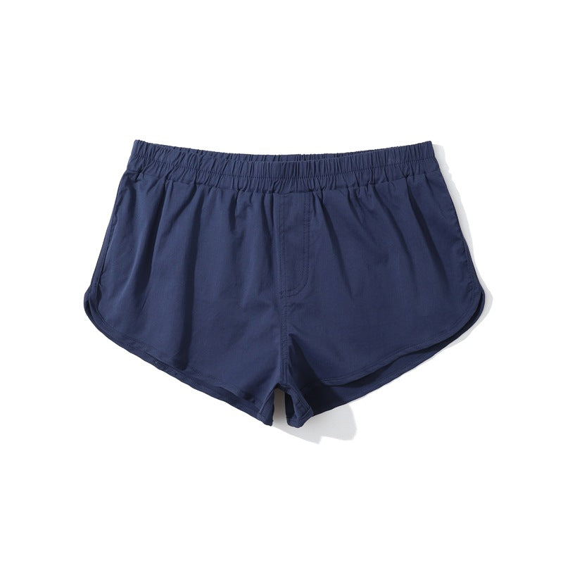 Shorts da running da uomo in cotone con orlo curvo-thumbmail-41