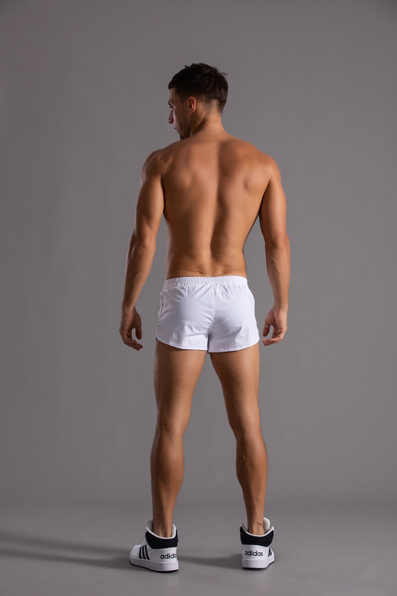 Shorts da running da uomo in cotone con orlo curvo-thumbmail-15