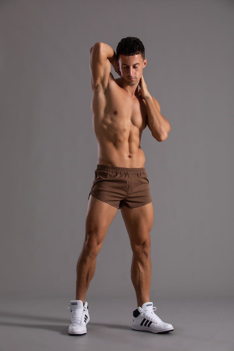 Shorts da running da uomo in cotone con orlo curvo-thumbmail-19