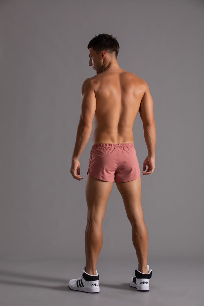 Shorts da running da uomo in cotone con orlo curvo-thumbmail-25