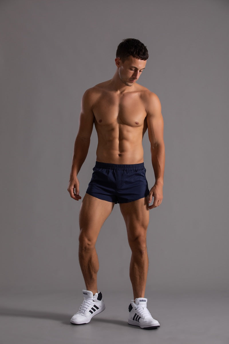 Shorts da running da uomo in cotone con orlo curvo-thumbmail-35