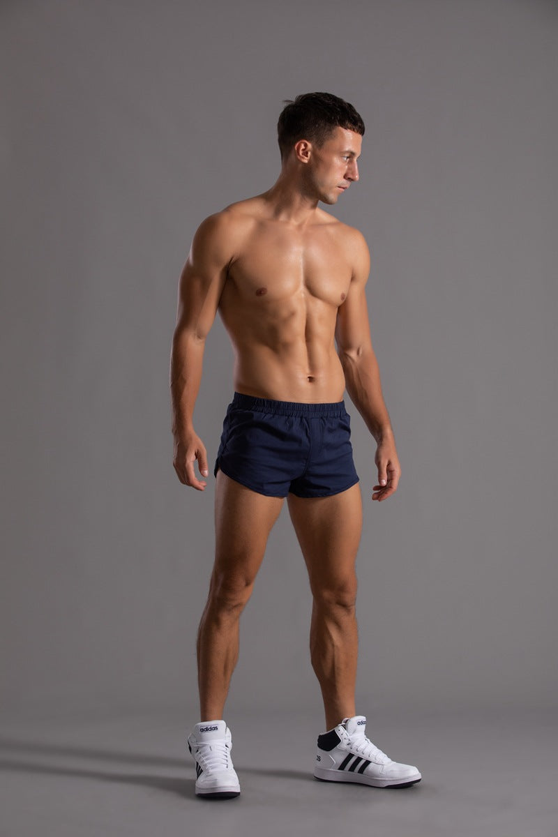 Shorts da running da uomo in cotone con orlo curvo-thumbmail-39